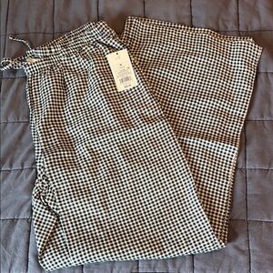 NWT Black and White Checkered Pants